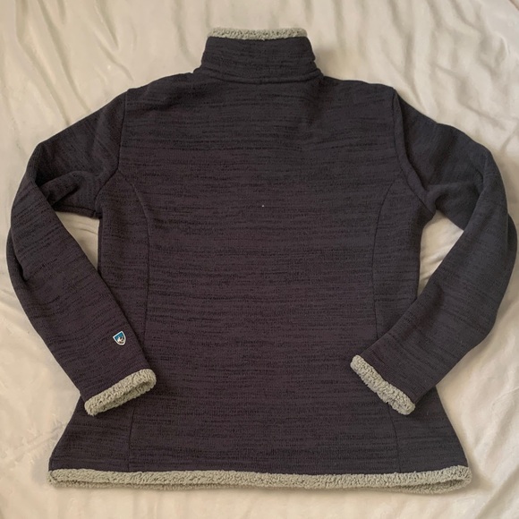 Kuhl Sweater Sz XL Skiing Gorpcore Winter Weather Sherpa 1/4 Zip EUC - Picture 3 of 14